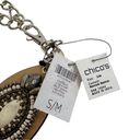 Chico's NWT Chico’s Castillo Neutral Beaded Boho Faux Leather Chain Belt Photo 4