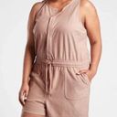 Athleta NWT  Farallon Romper Mocha Latte Pink Photo 0