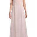 Petal Levkoff Bridesmaid  Pink Chiffon V-back A-line Gown Dress 6 NEW Photo 2