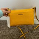 Calvin Klein Crossbody Purse Mustard Yellow Photo 6