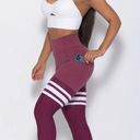 Bombshell sportswear  Perform Thigh High Sock Leggings Burgundy Photo 1