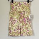 BP NWT  High Waist Bike Shorts in Purple Green Spacey - XXS Photo 1