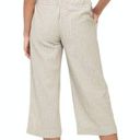  BEACH LUNCH LOUNGE Lightweight Linen Cotton Cropped Pant Brown Photo 3