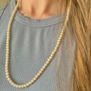 American Vintage Vintage Yellow Ivory Pearl Necklace “Ann” Elegant Simple Classic Style Feminine Photo 1