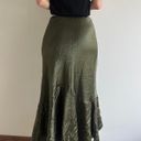 Ralph Lauren Olive Green Silk Skirt NWT Photo 4