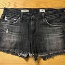 AG Adriano Goldschmied Ag the Bonnie distressed shorts black 28 Photo 0