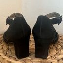 Saint Laurent Yves  shoes YSL black Suede Ankle Strap D'Orsay Heels Pumps Photo 3