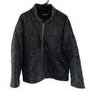 Bagatelle  Black Acid Wash Quilted Jacket Photo 1