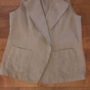 Coldwater Creek A symmetrical vest with button closing by  cotton vest size small Photo 5