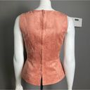 BCBG MAxAzria Peplum top shell pink faux suede dusty rose small Photo 5