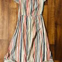 Blush Striped Button Down Hi/Low Dress Size 1X Photo 2