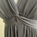 White House | Black Market  Black Cocktail Party Maxi Dress Size 4 Cross Back Photo 12