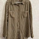 Pilcro  women's large long sleeve plaid button down top Photo 0