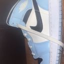 Air Jordans 1 Mid GS Ice Blue / Black / Sail Photo 7