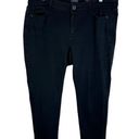 J.Jill  Denim Black Authentic Fit Slim Ankle Mid Rise Jeans Size 16P Photo 0