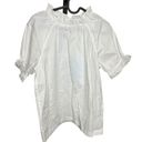 Hill House  The Kit Top Puff Sleeve Ruffle Top Photo 1