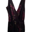 love on a hanger  Floral Velvet V Neck Sleeveless Jumpsuit Size XS Photo 4