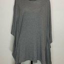 Natori  Small Dressy Draped Cowl Neck Blouse/Top Poncho Sz Small Gray Photo 0