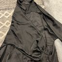 Boohoo Black Satin shirt dress Photo 5