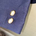 Krass&co Sk &  jacket blazer linen blend navy blue NEW old stock size 10 lined‎ Photo 6