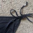 PINK - Victoria's Secret Victoria’s Secret PINK black tie bikini swimsuit bottoms size small Photo 1