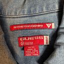 Guess  Vintage Y2K Medium Lightwash Zip Up Stretch Denim Jacket Photo 1