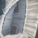 American Eagle Lace Trim Denim Mini Skirt 6 Photo 2