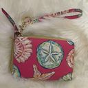 Simply Southern  Wallet Hammock Pink Seashells Starfish Zip Around Wristlet NWT Photo 1