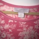 Rachel Parcell  Pink Quill Rose Brocade Sweatshirt Medium NWT Photo 5