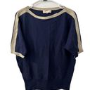 Michael Kors Women's  Blue and sparkled Gold Shirt Size M Photo 21