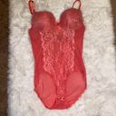 Daisy Fuentes Medium Coral Pink #Lace Bodysuit Photo 5