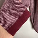 Tommy Hilfiger  bird’s eye burgundy shawl pima cotton blend  open cardigan size M Photo 8