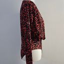 ZARA  Red & Black Leopard Jersey Knit Surplic Bodysuit Size Small Photo 3