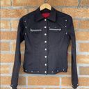 Tripp NYC  Black Goth denim Jacket medium Photo 1