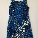 Hilo Hattie Dress Barkcloth Tropical Hawaiian Luau Pool Party Mini‎ Summer Small Blue Photo 0