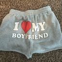 Gray High Waist Sweat Shorts Size M Photo 2