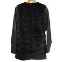 Sam Edelman  Faux Fur & Faux Leather Jacket Coat Vest Convertible Black Small Photo 1