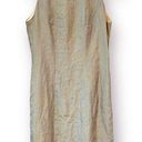 Cynthia Rowley Vintage  100% Linen Sleeveless Sheath Dress Size 8 Floral Trim mid Photo 0