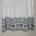 Pendleton  100% Cotton White Embroidered Pleated Skirt Photo 7