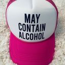 May Contain Alcohol Trucker Hat Pink Photo 0