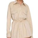 Good American  Belted Faux-Suede
Jacket(Size Small) Photo 0