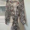 Victoria's Secret Vintage Victoria’s Secret Floral Sheer Robe Photo 0