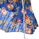 Elliatt  Balance Blue Floral Long Bishop Sleeves High Low Dress SMALL Photo 9