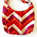 Krass&co Three Sisters  Reversible Sling Tote Floral Chevron Bright Colorful Bag Boho Photo 8