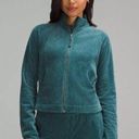 Lululemon Scuba Track Jacket Velvet Cord Storm Teal Green Sz 4 New w/tag  $148 Photo 0