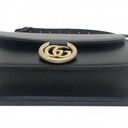 Gucci  GG Azalea Ring Black Leather Timeless Shoulder Bag Photo 9