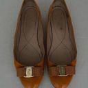 Salvatore Ferragamo Ferragamo Varina Flat Apricot Patent Leather Photo 0