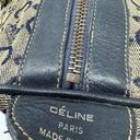 CELINE Vintage  Navy Triomphe Macadam Boston Bag Photo 5