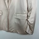 ZARA NWT  Satin Ruched Blazer Jacket Sz XS Champagne Ivory Blogger Fav Photo 10