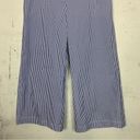 Lafayette 148  Wide Leg Stripe Tie Waist Trouser Pants Size 6 Photo 4